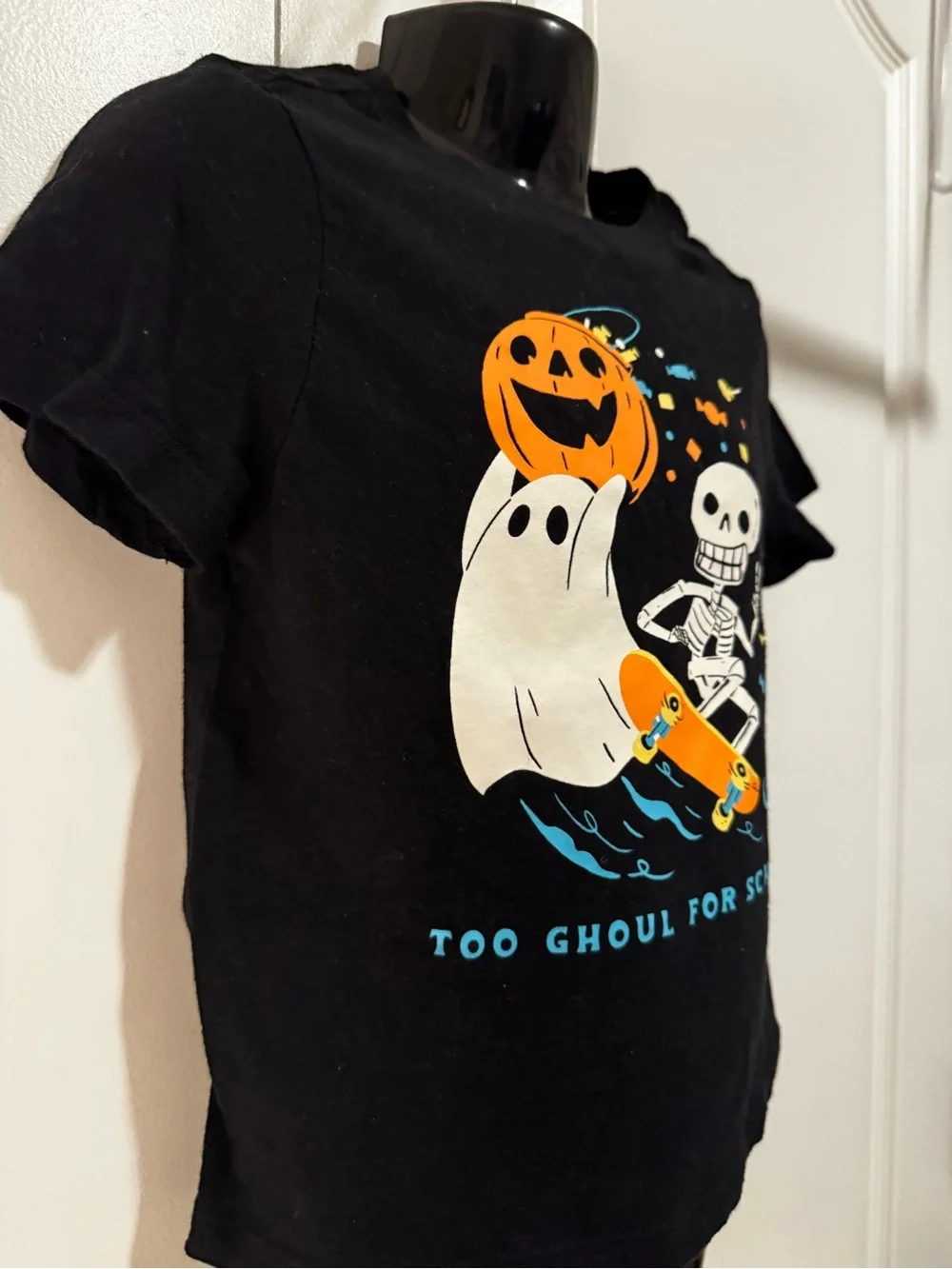 SOLD Old Navy Kids' Black Halloween Graphic Tee - Too Ghoul For School
